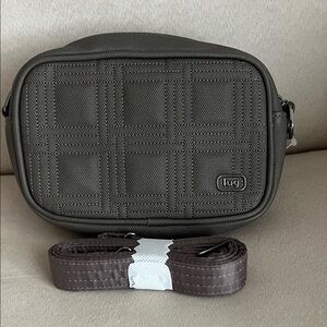 NWT Lug Mingle Matte Luxe Vegan Leather Camera Bag in Walnut Brown